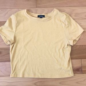 Yellow crop top size small from Tattoo